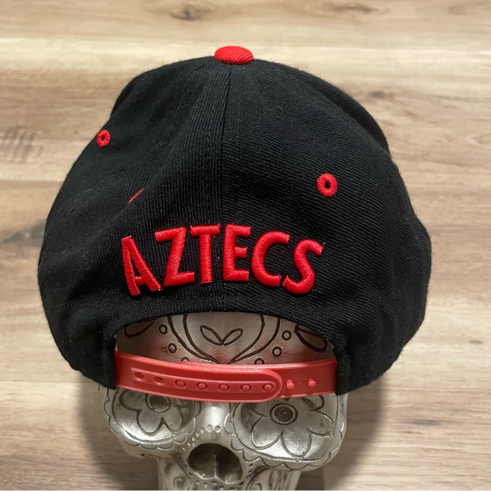 Vintage 90s San Diego State Aztecs wool blend SnapBack Hat Black - Picture 2 of 6